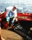 Ein schöner Sailfisch, Angler Oliver 1998 in Liberia