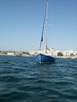 Nessye vor Anker in San Antonio, Ibiza