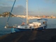 An der Pier in Palos auf dem Weg nach Cartagena, Spanien